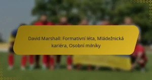 David Marshall: Formativní léta, Mládežnická kariéra, Osobní milníky